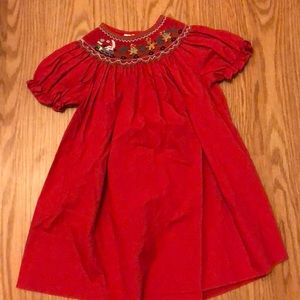 Rosalina Christmas Noel Smocked dress size 24m